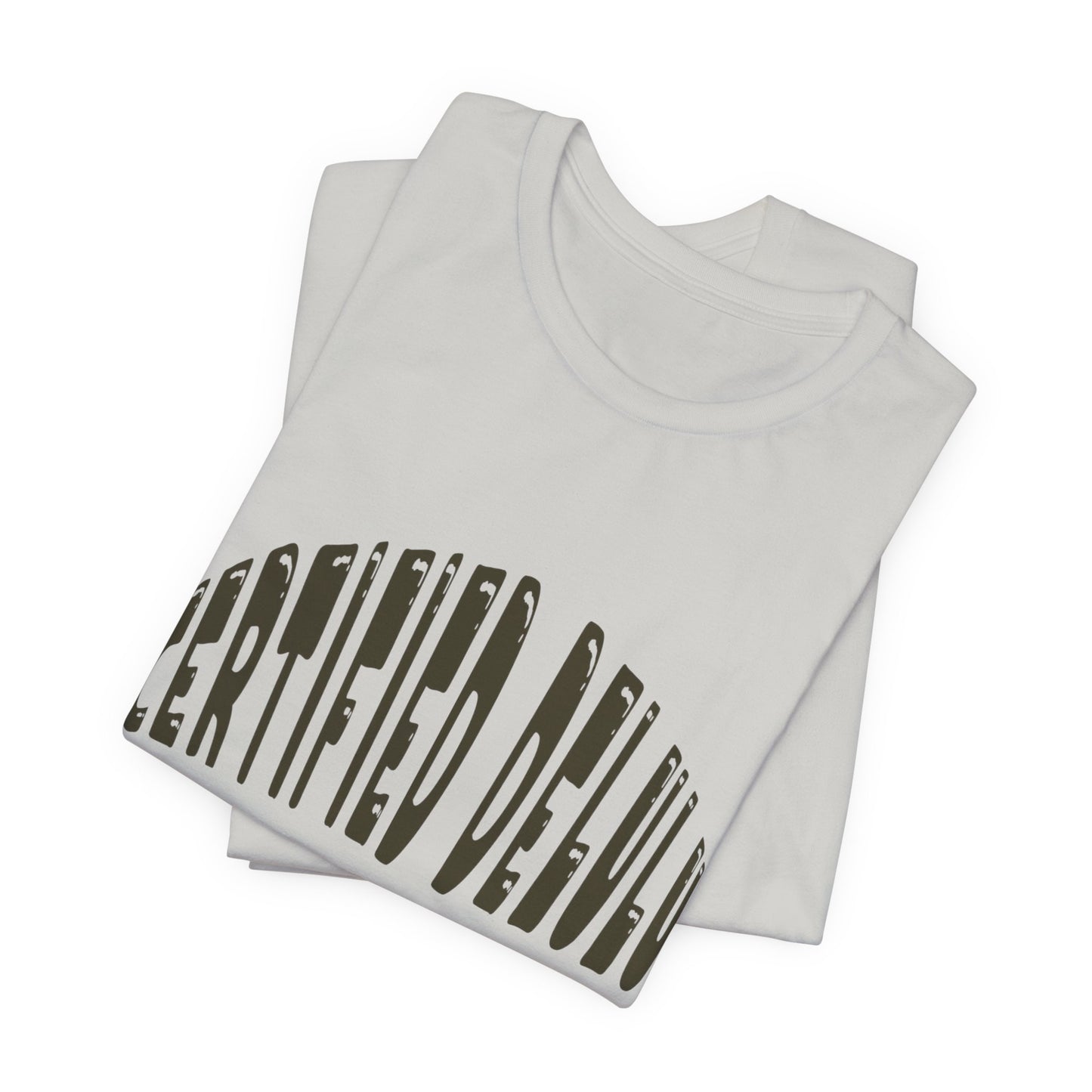 Certified Delulu Tee - Unisex Short Sleeve, Trendy Graphic Shirt for Everyday Wear, Perfect Gift for Friends, Summer Casual Wear