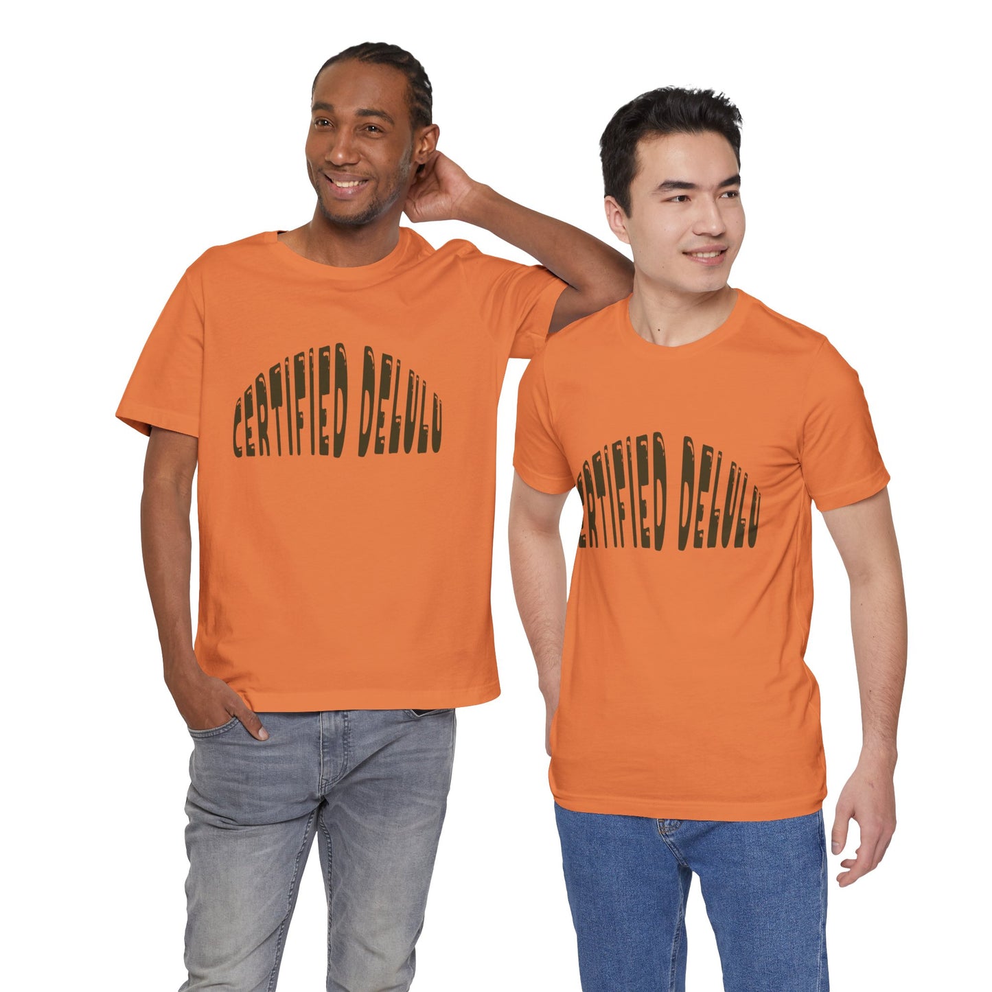 Certified Delulu Tee - Unisex Short Sleeve, Trendy Graphic Shirt for Everyday Wear, Perfect Gift for Friends, Summer Casual Wear