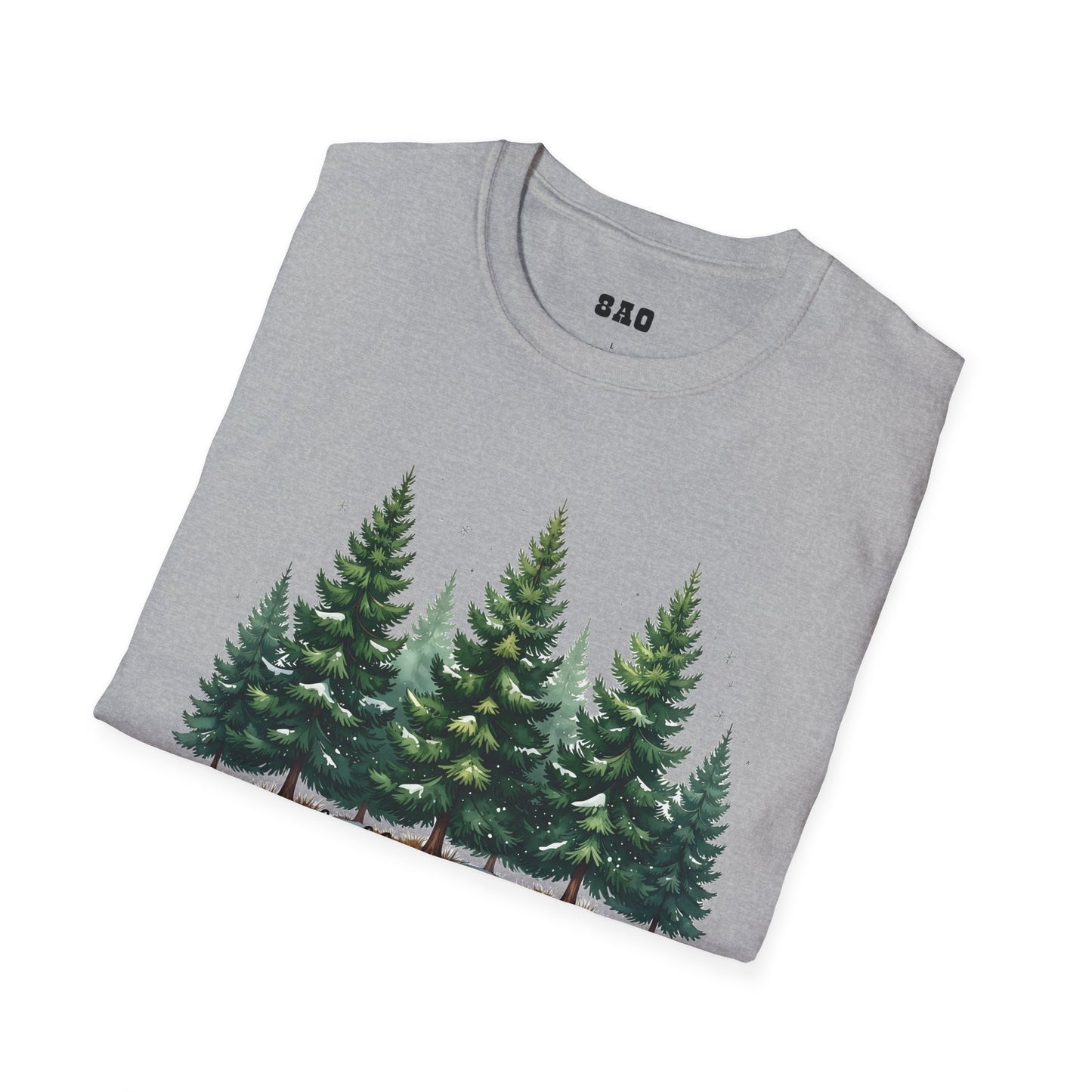 Winter Tree T-Shirt, Cozy Holiday Apparel, Cute Gift for Nature Lovers, Unisex Graphic Tee, Festive Winter Shirt