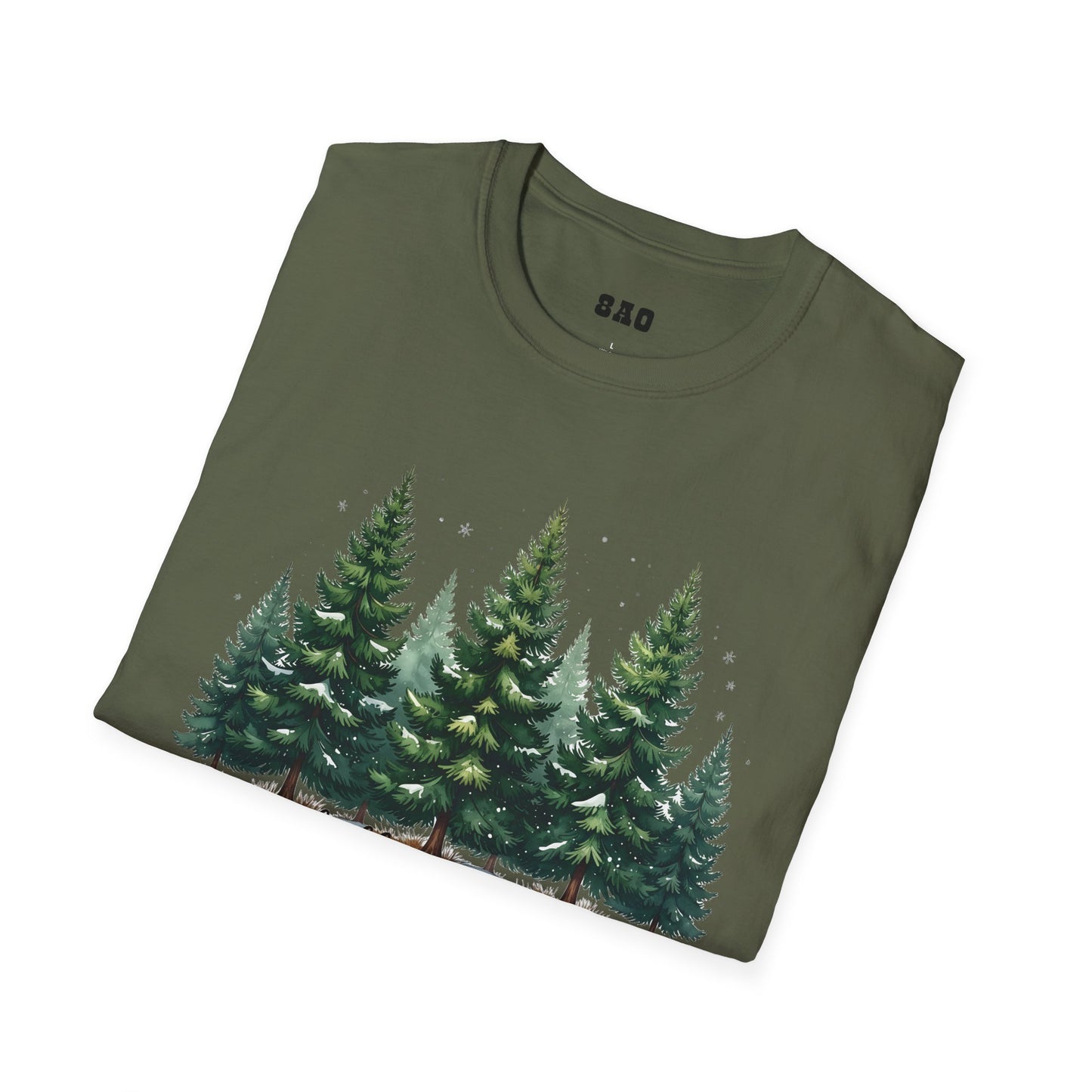 Winter Tree T-Shirt, Cozy Holiday Apparel, Cute Gift for Nature Lovers, Unisex Graphic Tee, Festive Winter Shirt