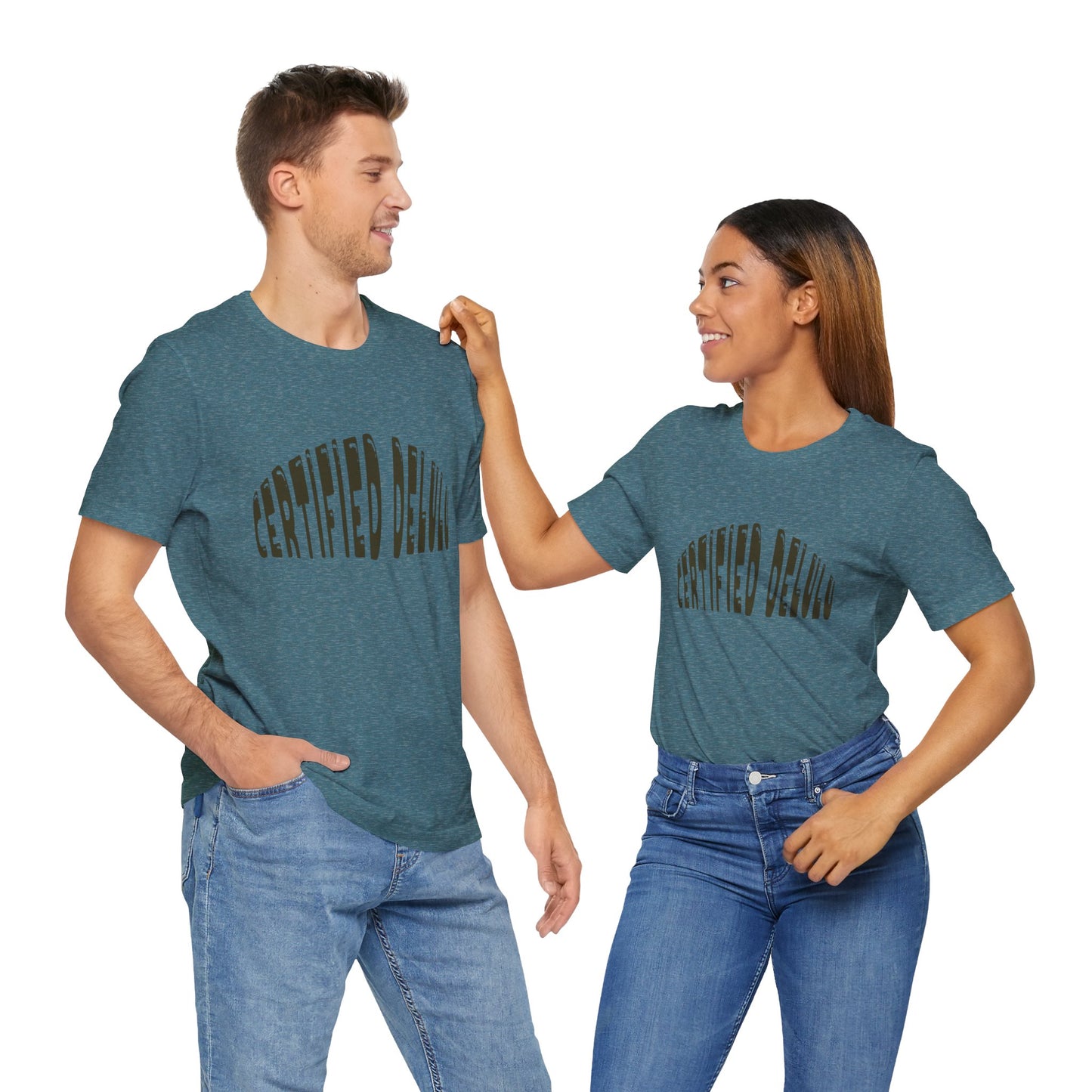Certified Delulu Tee - Unisex Short Sleeve, Trendy Graphic Shirt for Everyday Wear, Perfect Gift for Friends, Summer Casual Wear