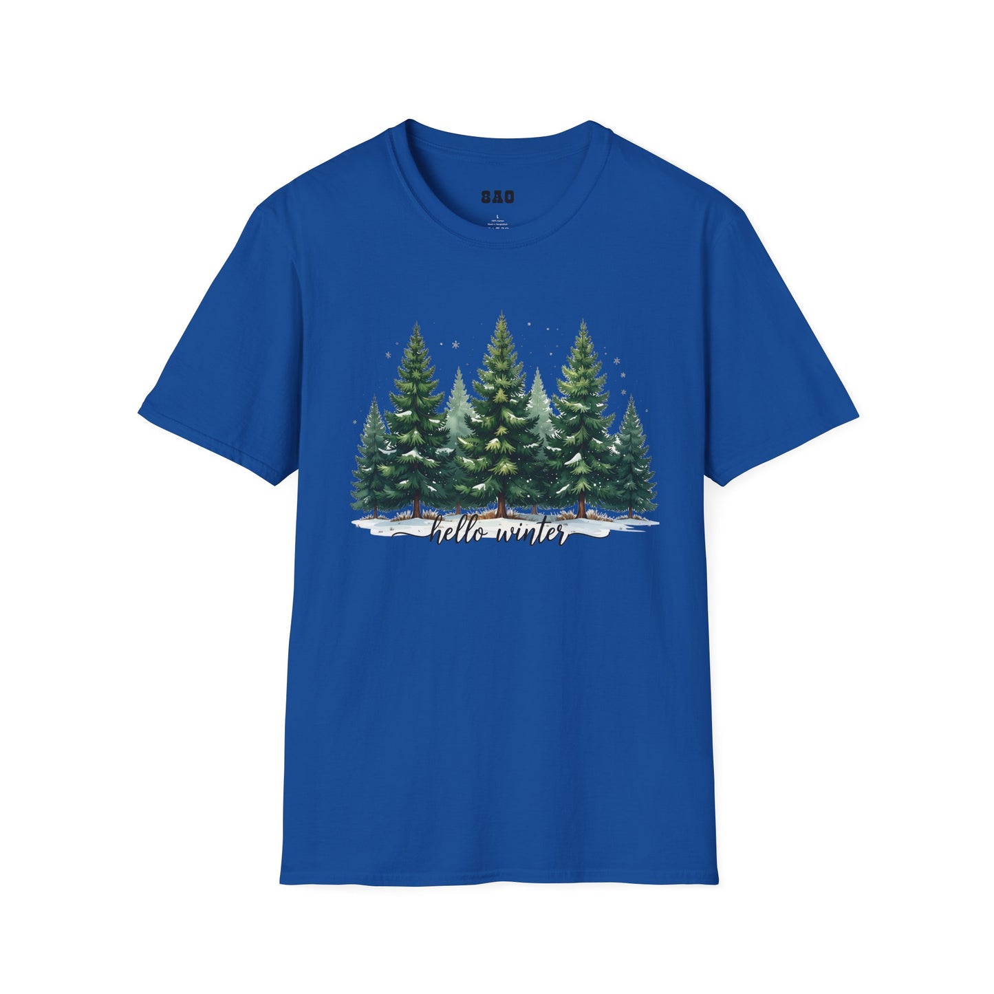 Winter Tree T-Shirt, Cozy Holiday Apparel, Cute Gift for Nature Lovers, Unisex Graphic Tee, Festive Winter Shirt