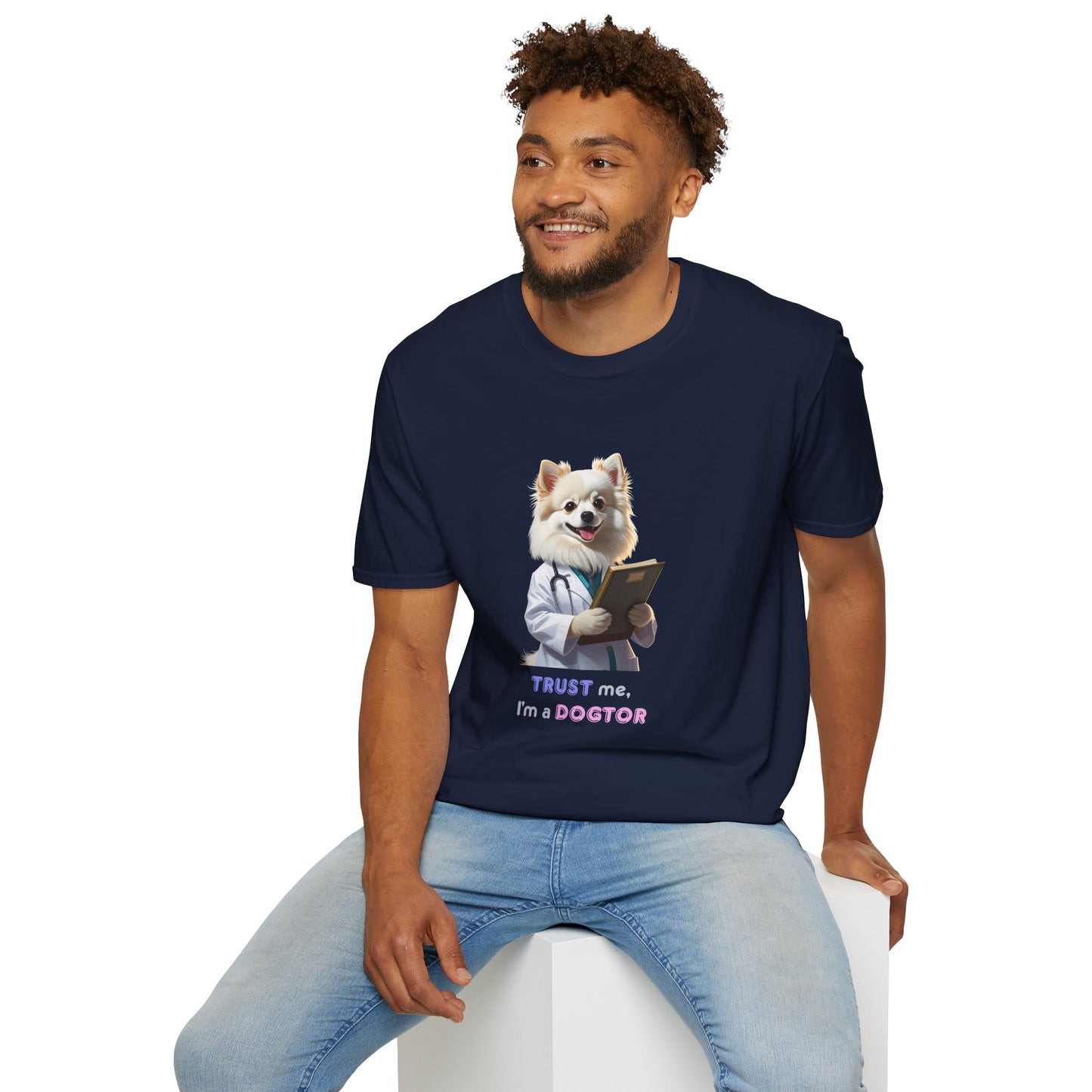 Trust Me I'm a Dogtor T-Shirt, Cute Animal Lover Tee, Funny Pet Owner Gift, Unisex Veterinary Humor Shirt, Perfect for Dog Lovers