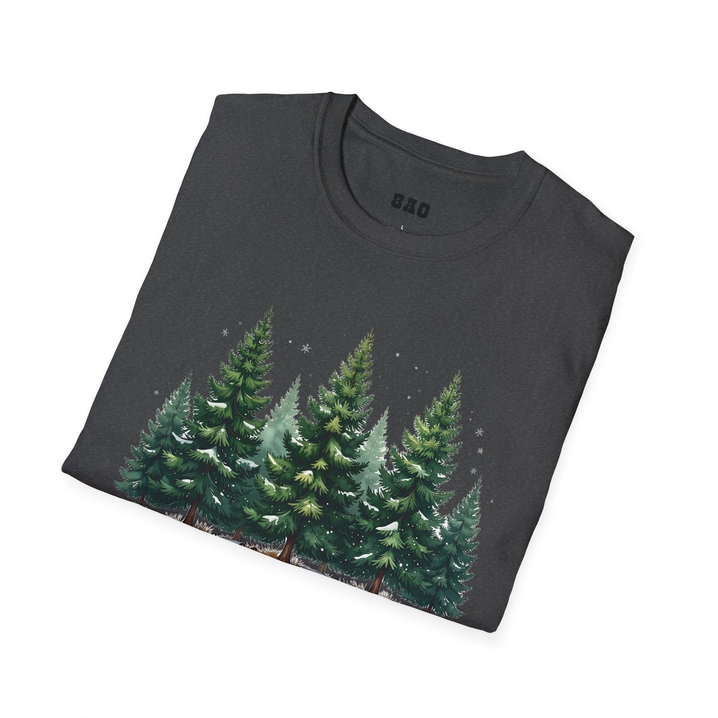 Winter Tree T-Shirt, Cozy Holiday Apparel, Cute Gift for Nature Lovers, Unisex Graphic Tee, Festive Winter Shirt