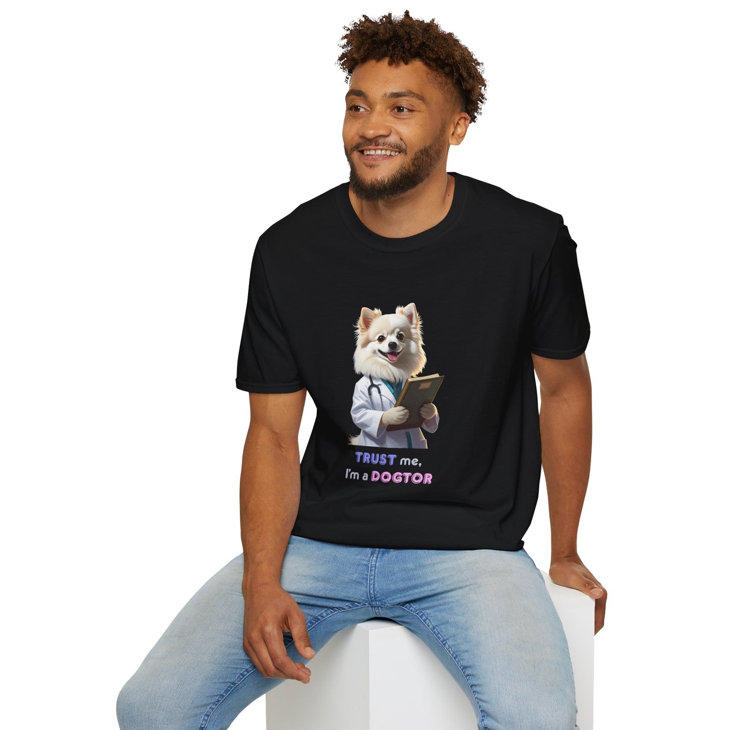 Trust Me I'm a Dogtor T-Shirt, Cute Animal Lover Tee, Funny Pet Owner Gift, Unisex Veterinary Humor Shirt, Perfect for Dog Lovers