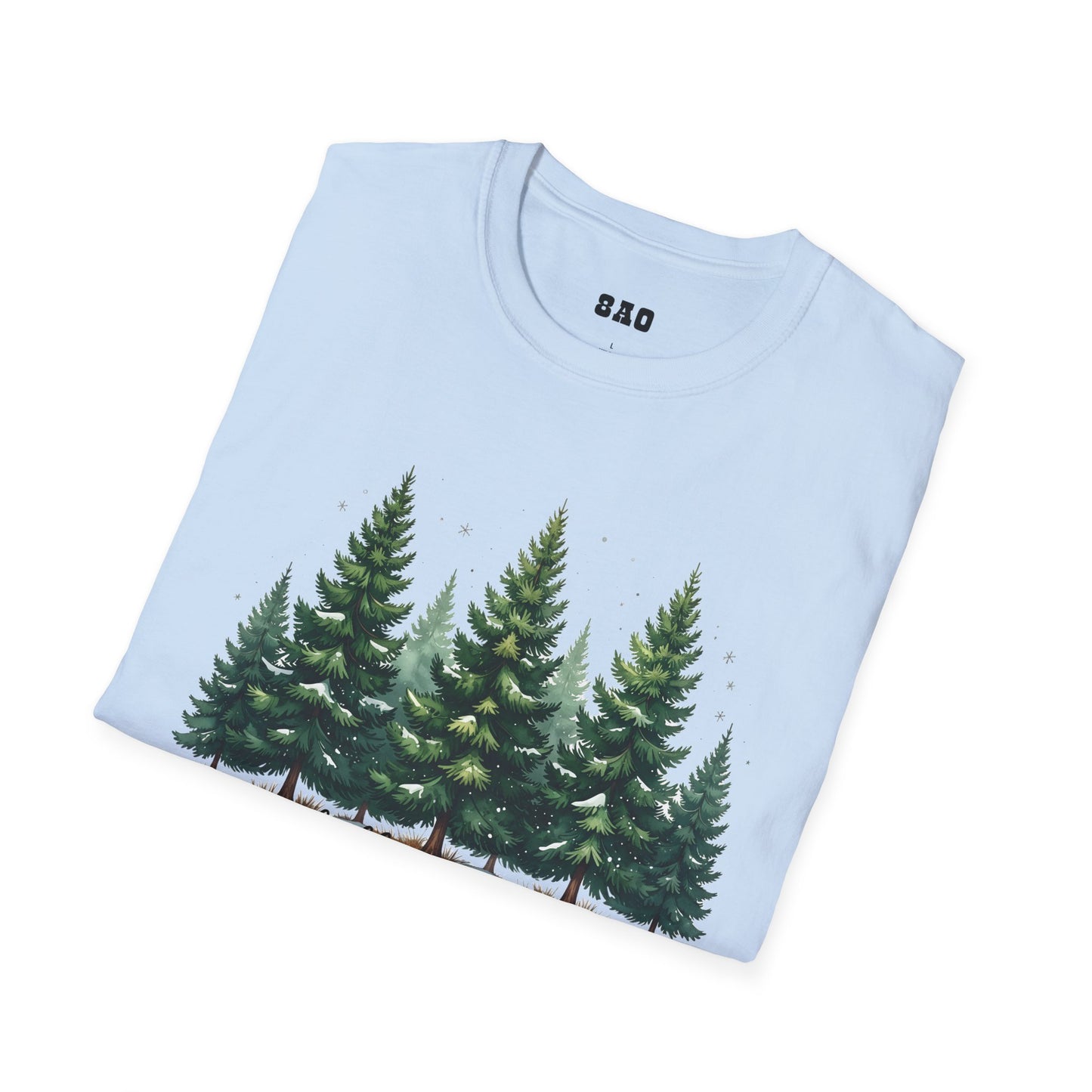 Winter Tree T-Shirt, Cozy Holiday Apparel, Cute Gift for Nature Lovers, Unisex Graphic Tee, Festive Winter Shirt