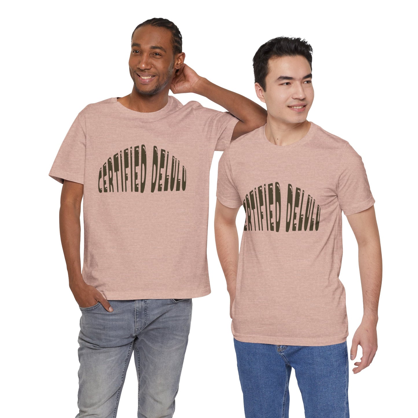 Certified Delulu Tee - Unisex Short Sleeve, Trendy Graphic Shirt for Everyday Wear, Perfect Gift for Friends, Summer Casual Wear