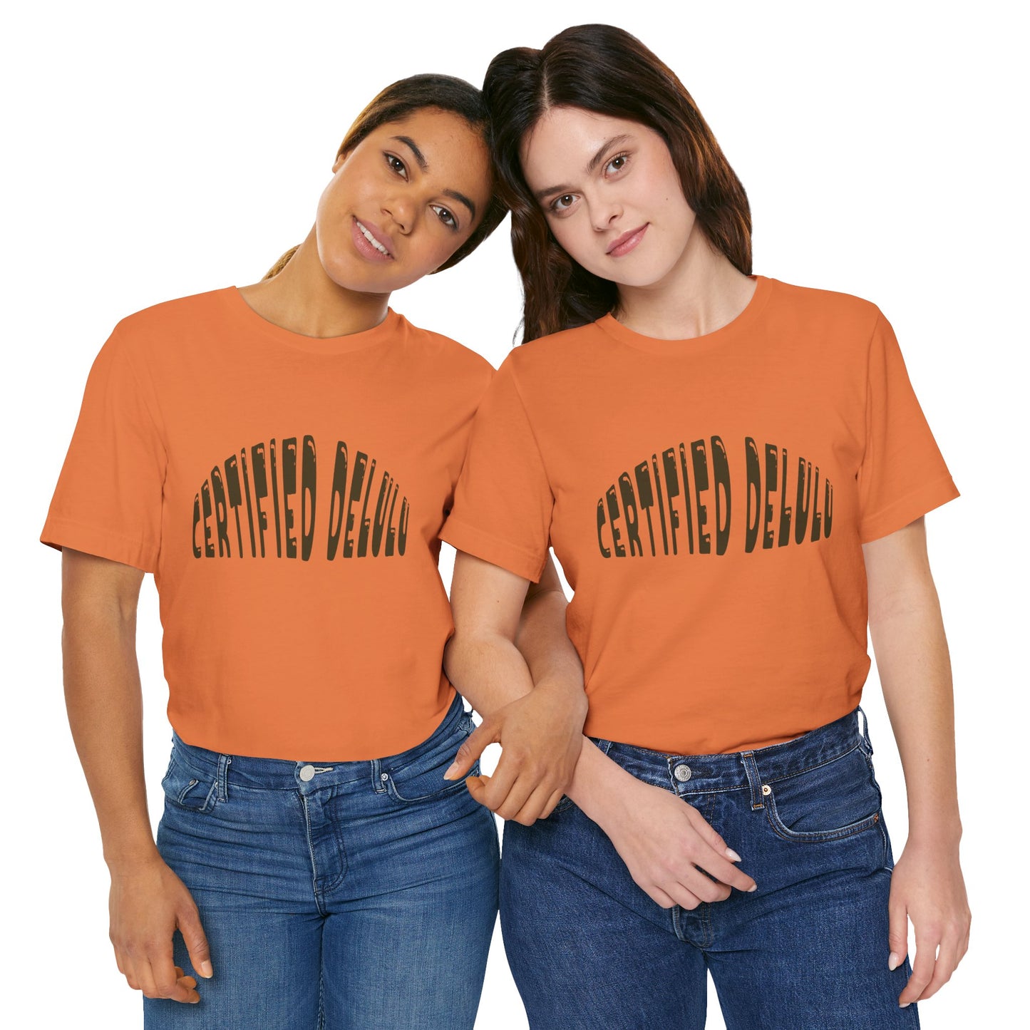 Certified Delulu Tee - Unisex Short Sleeve, Trendy Graphic Shirt for Everyday Wear, Perfect Gift for Friends, Summer Casual Wear