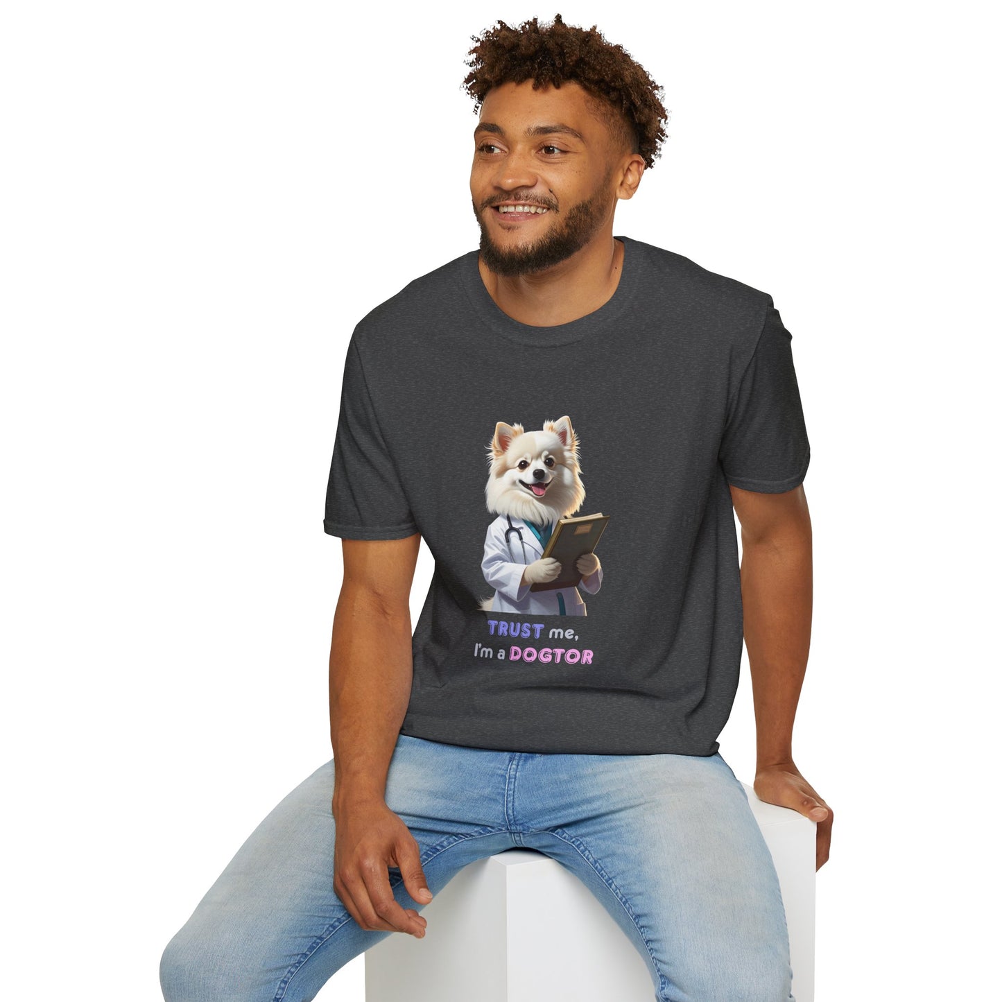Trust Me I'm a Dogtor T-Shirt, Cute Animal Lover Tee, Funny Pet Owner Gift, Unisex Veterinary Humor Shirt, Perfect for Dog Lovers