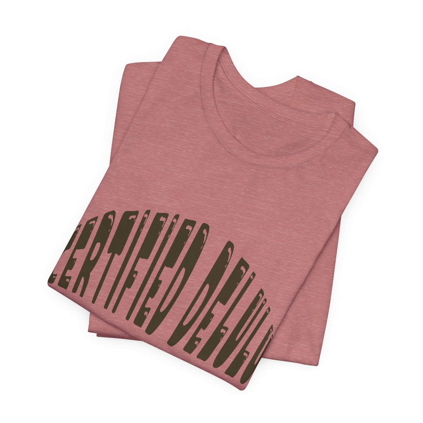 Certified Delulu Tee - Unisex Short Sleeve, Trendy Graphic Shirt for Everyday Wear, Perfect Gift for Friends, Summer Casual Wear