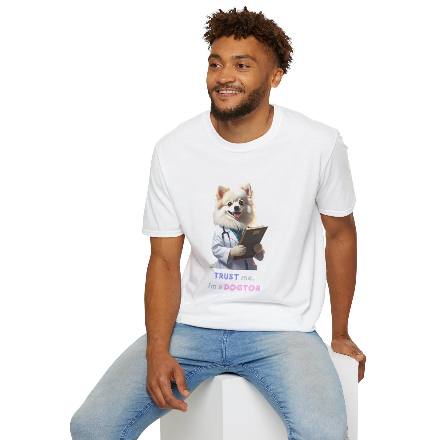 Trust Me I'm a Dogtor T-Shirt, Cute Animal Lover Tee, Funny Pet Owner Gift, Unisex Veterinary Humor Shirt, Perfect for Dog Lovers