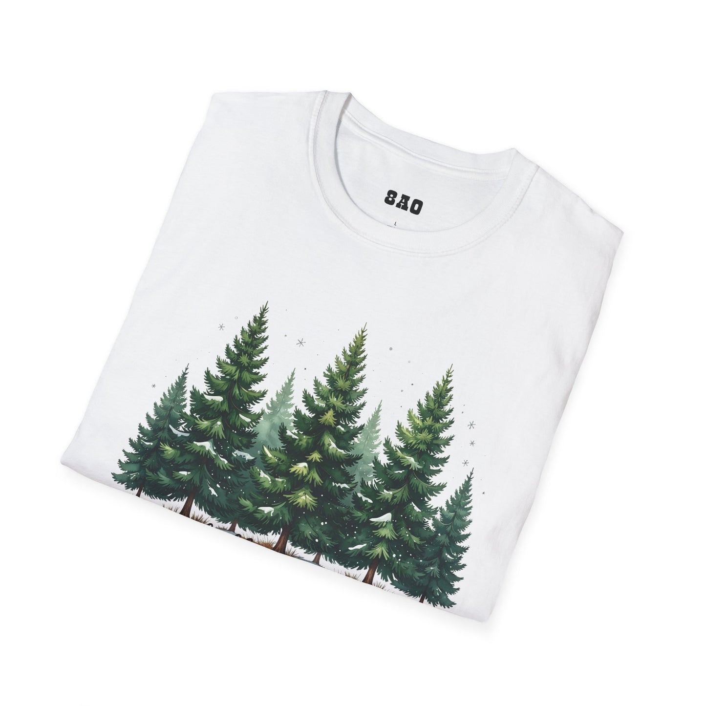 Winter Tree T-Shirt, Cozy Holiday Apparel, Cute Gift for Nature Lovers, Unisex Graphic Tee, Festive Winter Shirt